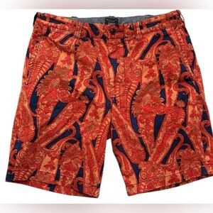 J. Crew Stanton Paisley Patterned Men's Shorts 31